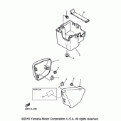 Схема вузла: Бічна кришка Yamaha XV250 V-Star