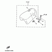 Схема узла: Опция (SEAT) Yamaha XV250 Virago