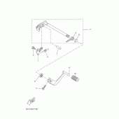 Схема вузла: Вал перемикання Yamaha MT125 MT-125 (ABS)