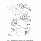 Схема узла: Сцепление Yamaha TW200