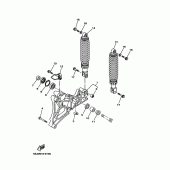 Схема узла: Задний рычаг и Подвеска Yamaha YP250 Majesty