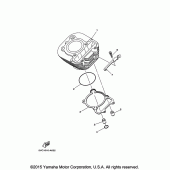Схема узла: Цилиндр Yamaha TW200