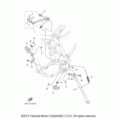 Схема вузла: Підніжки та Підставка Yamaha TT-R250 TT-R250