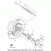 Схема вузла: Заднє колесо Yamaha XVZ1300 Venture Royale