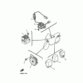 Схема вузла: Электрооборудование 1 Yamaha XJ900 Diversion