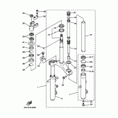Схема вузла: Рульовий механізм 1 (- 021303) Yamaha YP250 Majesty