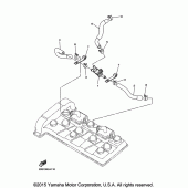 Схема узла: Система индукции воздуха Yamaha FZ6 FZ6R