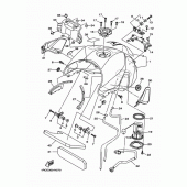 Схема узла: Топливный бак Yamaha MT09/ MTN850 MT-09