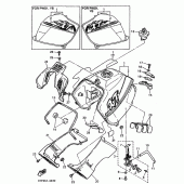 Схема узла: Топливный бак Yamaha XT600 XT600