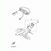Схема вузла: Задній ліхтар (Стоп-сигнал) Yamaha MT125 MT-125 (ABS)