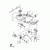 Схема узла: Топливный бак Yamaha YZ450F YZ450F