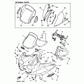 Схема вузла: Облицовочные елементи 1 Yamaha XJ600 Diversion (S-TYPE)