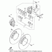 Схема вузла: Переднє гальмо Yamaha YZF600R Thundercat