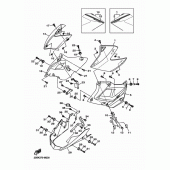 Схема вузла: Бічна кришка 2 Yamaha XJ6 XJ6-N (Naked, ABS)