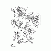 Схема узла: Подножки и Подставка Yamaha XJR1300
