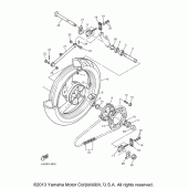 Схема вузла: Заднє колесо Yamaha YZF600R Thundercat