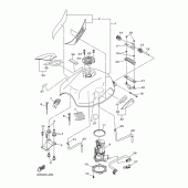 Схема узла: Топливный бак Yamaha XJ6 XJ6-N (Naked, ABS)