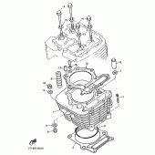 Схема узла: Цилиндр Yamaha XT600 XT600