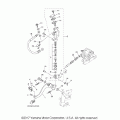 Схема вузла: Задній гальмівний циліндр Yamaha XT250 XT250