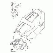 Схема вузла: Бічна кришка Yamaha YZF-R1 R1