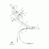 Схема узла: Руль и Тросики Yamaha YZ125