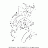 Схема вузла: Крило Yamaha XV1700 Road Star Silverado