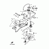 Схема узла: Топливный бак Yamaha TTR50 TT-R50