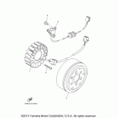 Схема узла: Генератор Yamaha XV1600 Midnight Star
