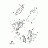 Схема узла: Боковая крышка Yamaha YZ125