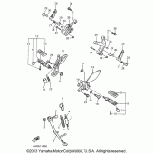 Схема узла: Подножки и Подставка Yamaha YZF600R Thundercat
