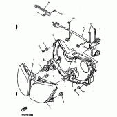 Схема узла: Фара Yamaha YZF750 YZF750