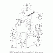 Схема узла: Топливный бак Yamaha XVS1300 V-Star Deluxe