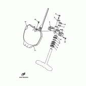 Схема узла: Рулевой механизм Yamaha YZ250 YZ250