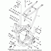 Схема узла: Рама Yamaha WR250 WR250Z