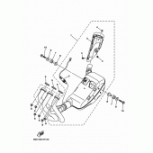 Схема вузла: Вихлопна система Yamaha XSR900/MTM850 XSR900 Abarth