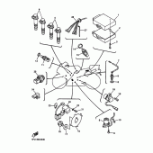 Схема вузла: Електроустаткування 1 Yamaha YZF-R7 R7