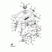 Схема вузла: Паливний бак Yamaha FZS600 FAZER