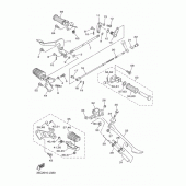 Схема вузла: Підножки і підставка 2 Yamaha XVS400 Drag Star Classic