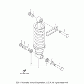 Схема вузла: Задня підвіска Yamaha FZ6 FZ6R