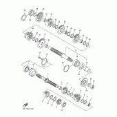 Схема вузла: Трансмісія Yamaha FZ1 FZ1 FAZER (S-TYPE)