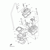 Схема узла: Цилиндр Yamaha YZ250 YZ250F