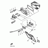 Схема узла: Задний фонарь (Стоп-сигнал) Yamaha FZX750