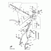 Схема вузла: Передній гальмівний циліндр Yamaha XJ600 Diversion (Naked)