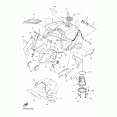 Схема узла: Топливный бак Yamaha FZ1 FZ1 FAZER (S-TYPE ABS)