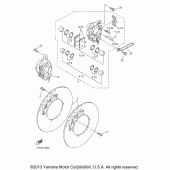Схема вузла: Переднє гальмо Yamaha YZF600R Thundercat