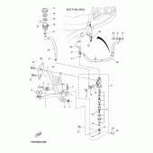 Схема узла: Задний тормозной цилиндр Yamaha MT03 MT-03