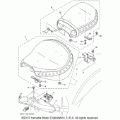 Схема узла: Сиденье Yamaha XV1600 Midnight Star