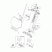 Схема вузла: Рульовий механізм Yamaha TTR125 TT-R125