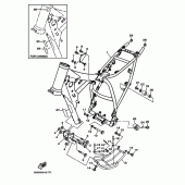 Схема вузла: Рама Yamaha TTR230 TT-R230