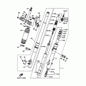 Схема вузла: Вилка передньої осі Yamaha TT-R250 TT-R250